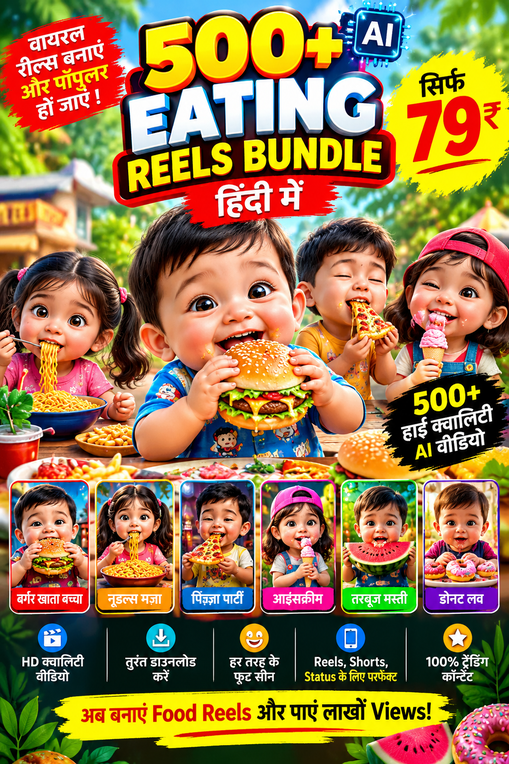 500+ AI Eating Reels Bundle